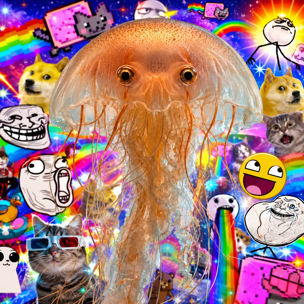 2010s Meme Maximalism aesthetic — visual example