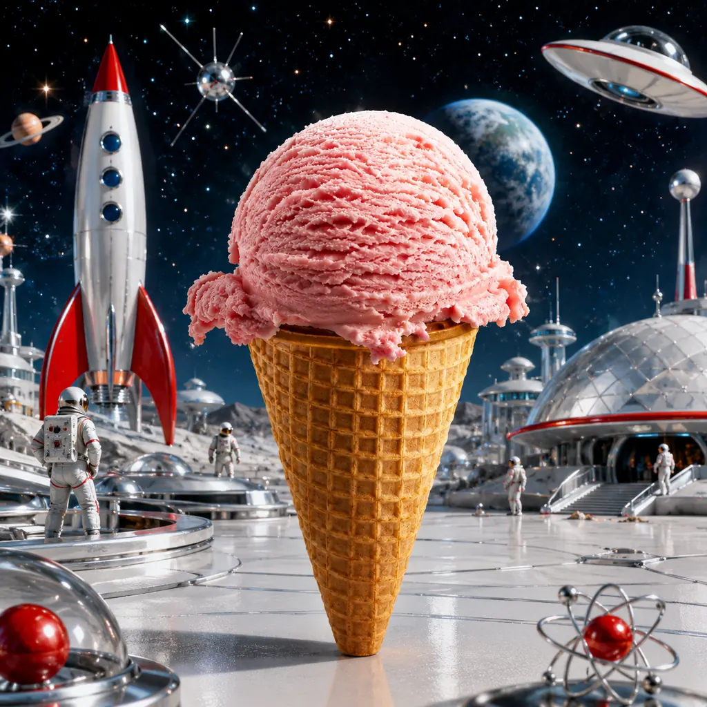 Space Age aesthetic — visual example